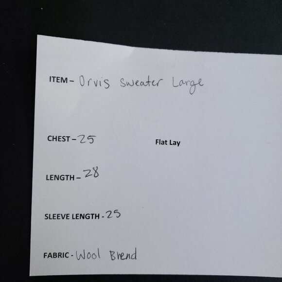 Orvis Mens X-Large Gray V-Neck Merino Wool Blend Sweater - Picture 7 of 8